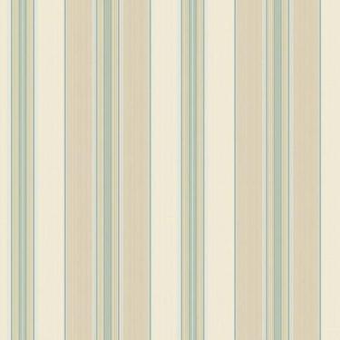 Imagem de Papel de Parede Waverly Stripes Lovers Lane Bege/Azul WA7782 - Rolo: 1