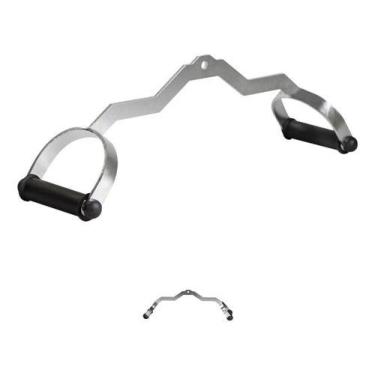 Imagem de Puxador Romano  D  Angulado 38 Cromado Pulley Pegada Neutra - BASE