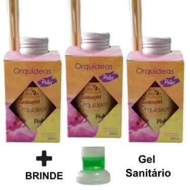 Imagem de 3 Aromatizador Ambiente Vareta Difusor Cheiroso Perfume Casa 100ml Odo