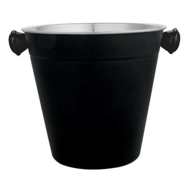 Imagem de Balde para Gelo Dynasty em Aço Inox 1,25 L Preto 26233 