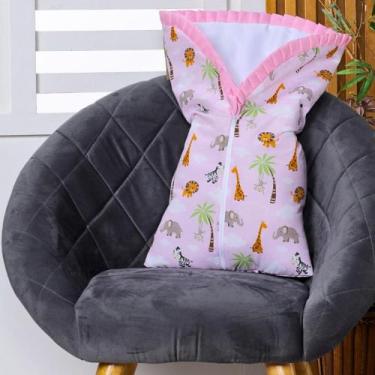 Imagem de Saco de Dormir para Bebê Inverno Estampado Acolchoado com Zíper 100% A