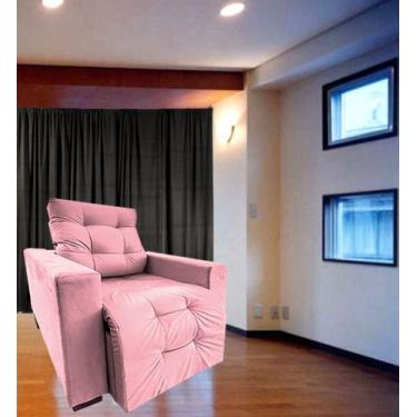 Imagem de Poltrona Amamentação Retratil E Reclinavel Sala Quarto Mamae Sofia - M