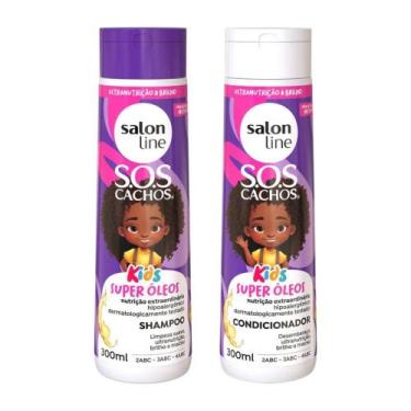 Imagem de Shampoo + Condicionador Salon Line Kids Nutrição em Ação Sos Cachos 30