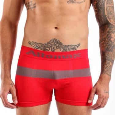 Imagem de Kit 10 Cuecas Sem Costura Boxer Altomax Microfibra Estampas Coloridas 