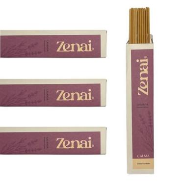 Imagem de Zenai - 10 Incensos Artesanais Lavanda Orgânicos Natural, -