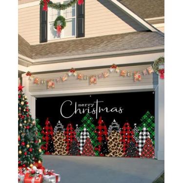 Imagem de Capa de banner de porta de garagem Singingin Merry Christmas 183x396cm