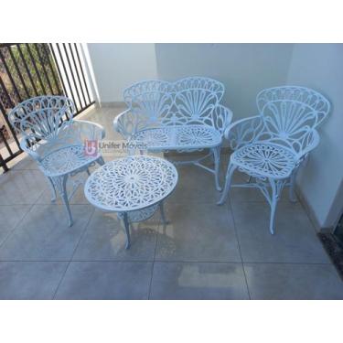 Imagem de Conjunto de Mesa Para Jardim Primavera com Namoradeira e Mesa Baixa em