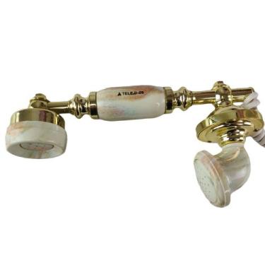 Imagem de Gancho Monofone Microfone Vintage Telefone Fixo Estilo Retro Decoraçao