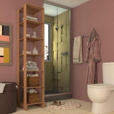 Imagem de Estante Closet 40cm com 6 Prateleiras - Montana - Emovell, Marrom