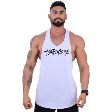 Imagem de Regata Super Cavada Masculina MXD Conceito Hardcore, Branco, Masculino