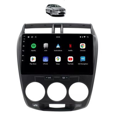 Imagem de Kit Multimídia City 2009 / 2013 Ar Analogico Mold Cinza Android 9 Pol 2/32Gb Carplay - Vision 8990CP