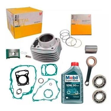 Imagem de Kit cilindro Motor Titan 160 nxr Bros 160 Biela Rolamentos - METAL LEV
