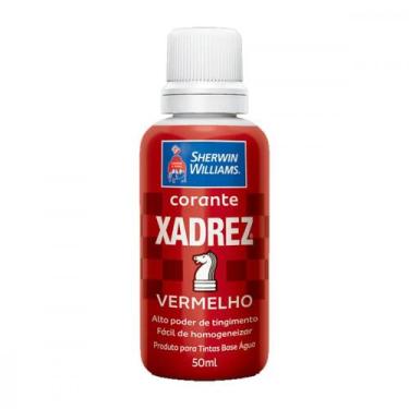 Imagem de Corante Xadrez Vermelho   50 Ml - Kit C/12 PC - globo / xadrez