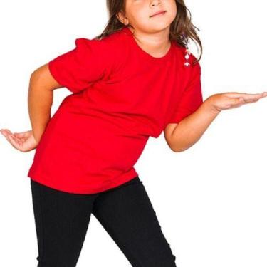 Imagem de Roupa De Criança Infantil Menina Menino Básica Lisa Camiseta - Vesttua