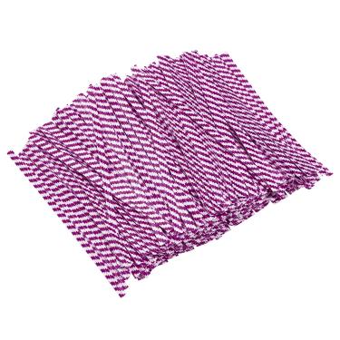 Imagem de ONLYKXY 500 peças de papel kraft listrado colorido laços de plantas laços reutilizáveis pão torção laços bolo pop laços laços de cabo laços de doces para sacos, presentes, embalagem, decoração de