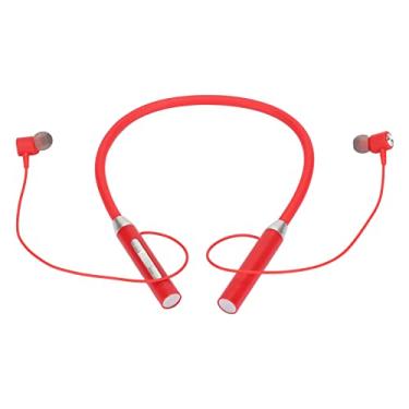 Imagem de Fones de Ouvido Com Fita para o Pescoço, Fones de Ouvido Com Fita para o Pescoço IPX5 Fones de Ouvido Estéreo à Prova d'água Com Fita para o Pescoço Fones de Ouvido Com Fita