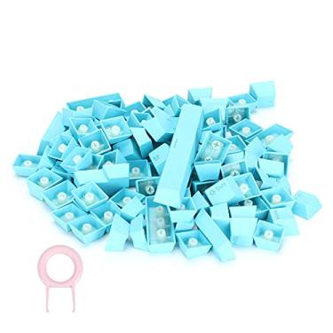 Imagem de Teclas 100 por Cento Teclado, Teclas Mecânicas Pbt Conjunto de Teclas 108 Teclas Pbt para Teclado Mecânico (Azul #13)