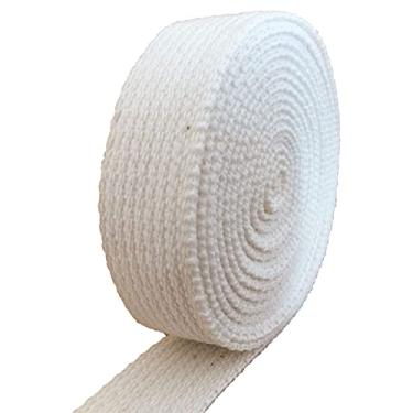 Imagem de Kawaii Easy Crafting Fita de sarja de algodão de 2,5 cm x 1,5 m de espessura, fita de viés de tecido, alça branca, bolsa sacola de bagagem, colar de cinto, cinta, costura, faça você mesmo, decoração