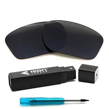 Imagem de IKON LENSES Lentes de reposição para óculos de sol Oakley Twoface XL (OO9350) (Polarizados) (preto)