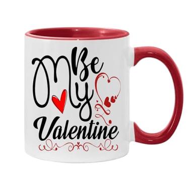 Imagem de SpreadPassion Caneca de café Be My Valentine, presentes para namorado e namorada, ideia de presentes de dia dos namorados, presente para marido e esposa, ideia de presente de aniversário do dia dos