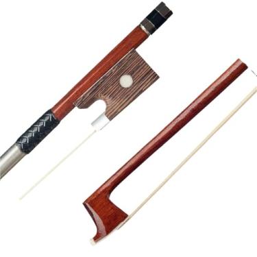 Imagem de Arco de violino jacarandá brasileiro 4/4 3/4 1/2 1/4 1/8 tamanho arco de violino peças acessórios arco de estudante uso para iniciantes Arco violino prático(1-2)