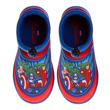 Imagem de Josmo Sapatos aquáticos The Avengers – Homem-Aranha Homem de Ferro Capitão América Hulk Thor Piscina Aqua Meias de secagem rápida (5-10 crianças pequenas), Azul/vermelho - Vingadores, 11-12 Little Kid