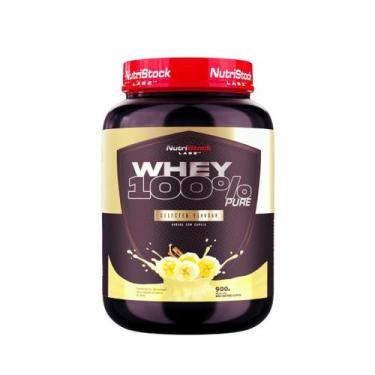 Imagem de Whey 100% Pure Nutristock Labz 900g Sabor Banana Com Canela