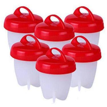 Imagem de Mini Forma Silicone Fazer Rapido Ovo Cozido Fácil Egg Água - BC BORA C