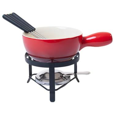 Imagem de Brinox - Conjunto para Fondue 8 peças - Vermelho Cerâmica