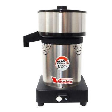 Imagem de Espremedor Elétrico Vitalex Escv-i 60hz Aço Inoxidável E Preto 127v/22