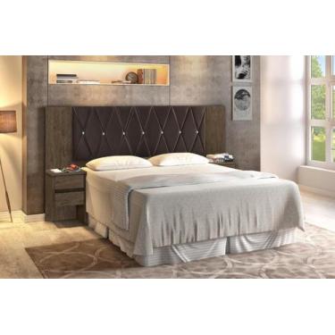 Imagem de Cabeceira Florida Para Cama Box Casal Queen King Com Capitonê - Cassel