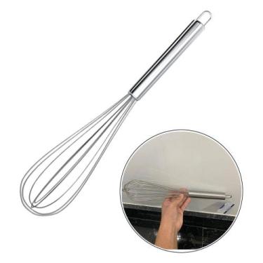 Imagem de Fouet Misturador Batedor de Ovos e Massas ProfissioEm Aço Inox Culinár