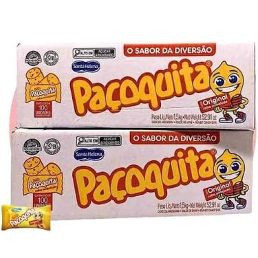 Imagem de Kit com 2 caixas de Paçoca Rolha Paçoquita 2x100un - Santa Helena