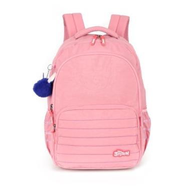 Imagem de Mochila Stitch, Grande, Salmão, com Compartimento para Notebook, Luxcel