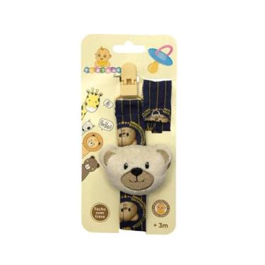 Imagem de Prendedor de Chupeta com Bichinho de Pelucia e Trava Premium - XIKINHA