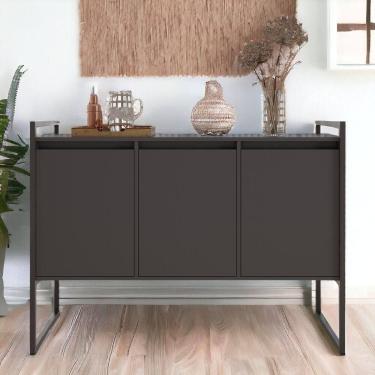 Imagem de Buffet 3 Portas Aparador Londres - Preto Onix Preto Onix
