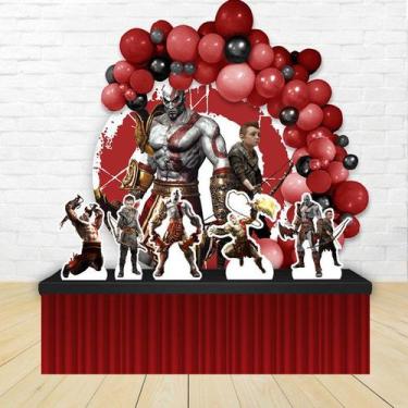 Imagem de kit festa painel redondoDecoração God Of War - IMPAKTO VISUAL