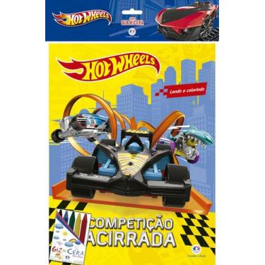 Imagem de Livro - Hot Wheels - com giz de cera
