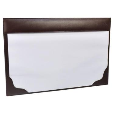 Imagem de Kit Risque Rabisque ARQUIT em Couro + 2 Refil Galvani, Marrom Café