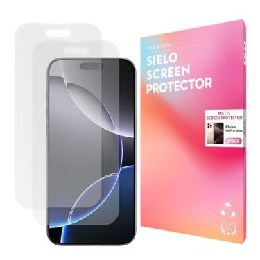 Imagem de SIELO [Pacote com 2 protetores de tela foscos para iPhone, antirreflexo, anti-arranhões, anti-impressões digitais, suave como seda, sensação de papel, proteção para os olhos [iPhone 16 Promax]