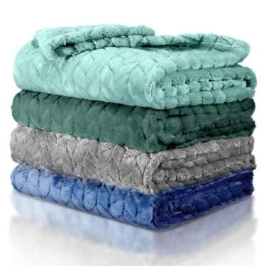 Imagem de Cobertor Felpudo Frienda para Bebê (80x60cm) - Pacote com 4 Unidades