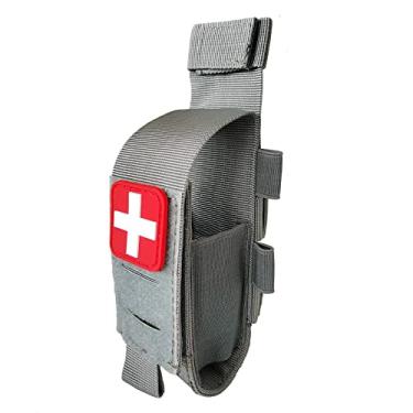 Imagem de Bolsa para torniquete tático TQ Tourniquet Case Trauma Medical Shear Pouch (cinza)