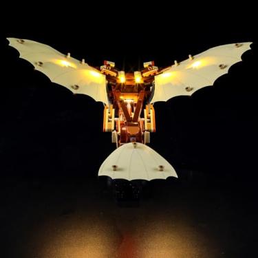 Imagem de YEABRICKS Luz LED para 10363 Ícones Modelo de Blocos de Construção da Máquina Voadora de Leonardo da Vinci (Conjunto de Construção NÃO Incluído)