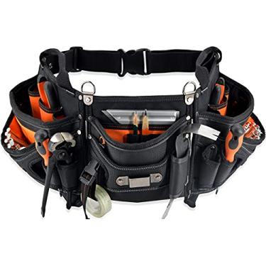 Imagem de WELKINLAND Cinto De Ferramentas De Carpinteiro De 18 Bolsos, Cintos De Ferramentas De Carpinteiro, Bolsa De Ferramentas De Construção, Cinto De Ferramentas Hvac, Cintos De Ferramentas, Bolsa De Cin