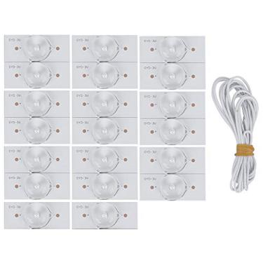 Imagem de Grânulos de lâmpada smd 3v, tiras de fliter de lente côncava de placa de fibra de vidro, substituição de contas de led brancas de dureza para reparo de tv led