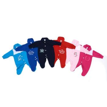 Imagem de Kit C/2 Macacão De Malha Bebê Masculino Tamanho M-128 - Raiozinho de L