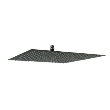 Imagem de Ducha 40x40 cm Inox 304 Black Matte Quadrado com Niple de Teto - AMG M
