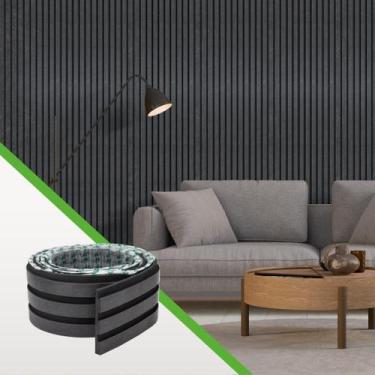 Imagem de Painel Ripado Laminado de EVA Autocolante Decoração Fácil Instalação  