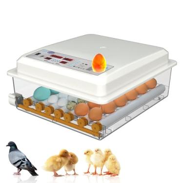 Imagem de Incubadoras de ovos para incubação, incubadora de galinha para ovos com rotação automática de ovos e controle de umidade, para incubação de galinhas, codornas, patos, gansos, papagaios