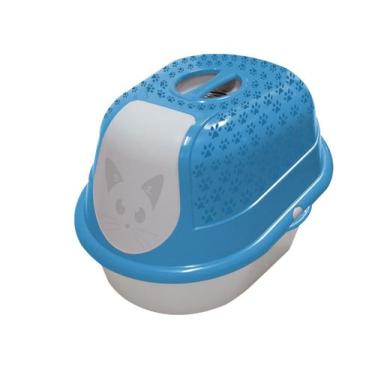 Imagem de Cat Toalete Caixa De Areia Fechada Com Filtro Para Gatos Furacão Pet -